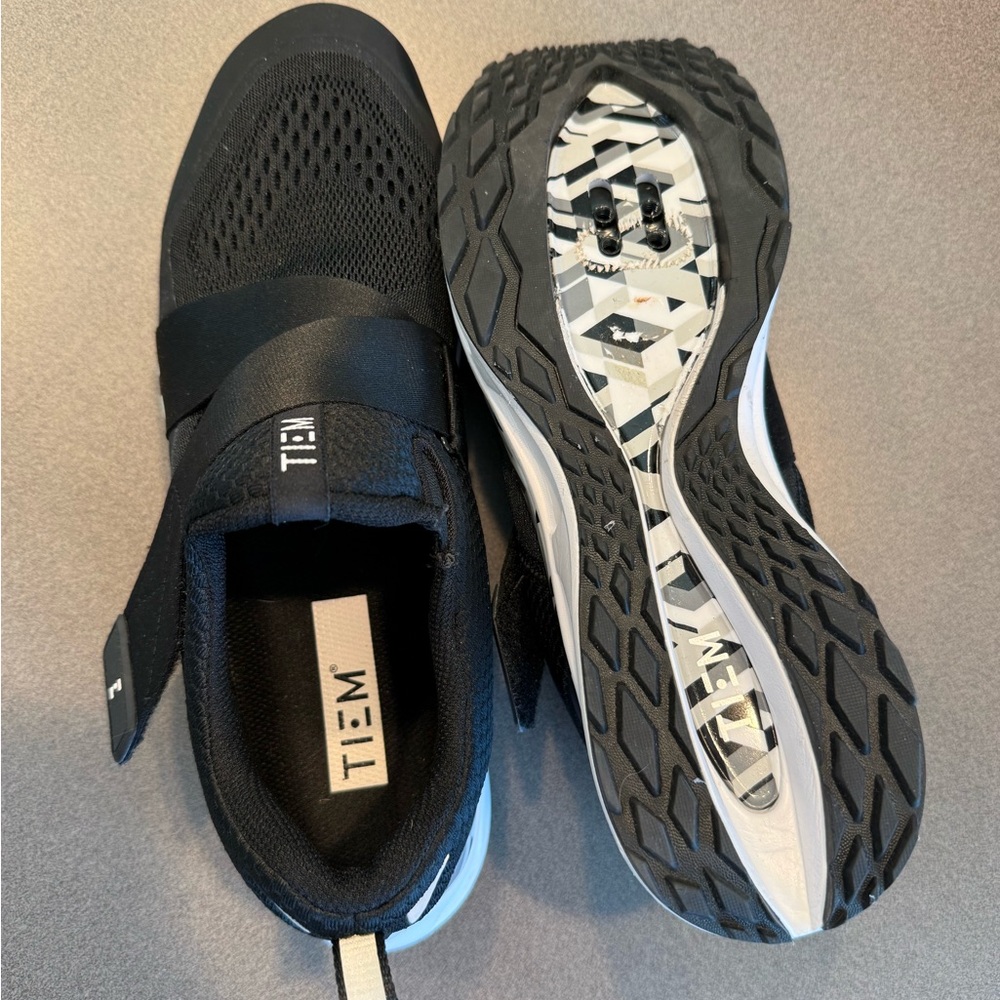 TIEM Women's Black Cycling Shoes - Picture 4 of 5